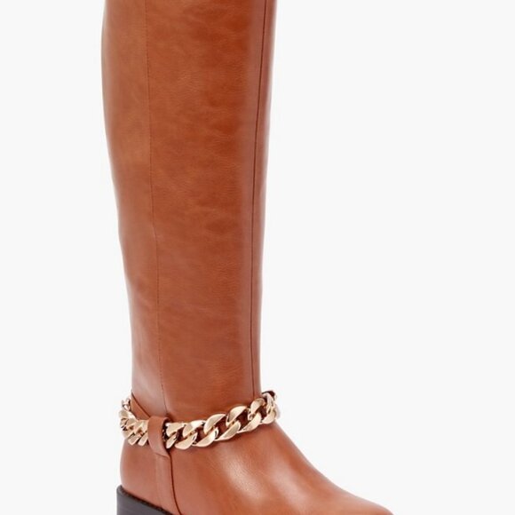 Remy Chain Detail Riding Boot - Picture 2 of 4